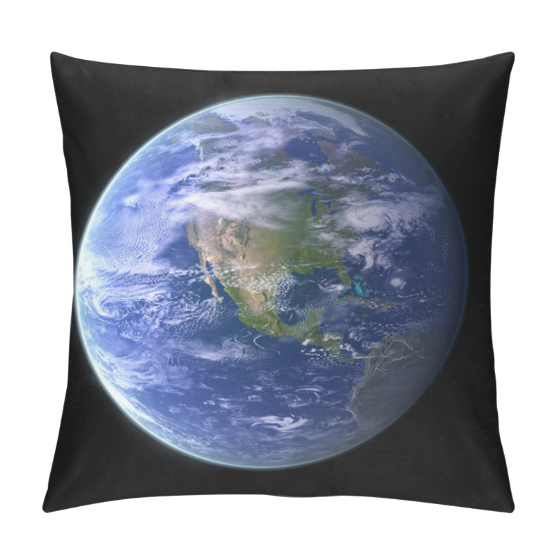 Personality  Planet Earth - Black Pillow Covers