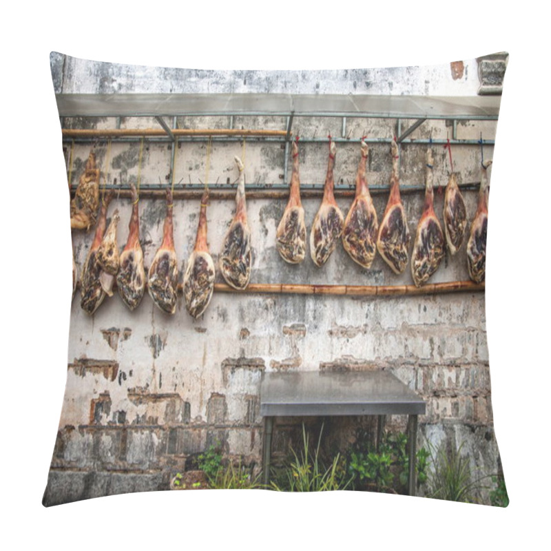 Personality  Anhui Yixian Hongcun Wall Covered With People Marinated Bacon Ham Pillow Covers