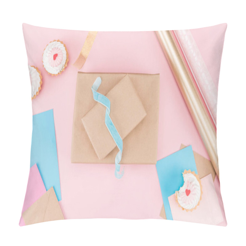 Personality  Cupcakes And Wrapping Paper  Pillow Covers