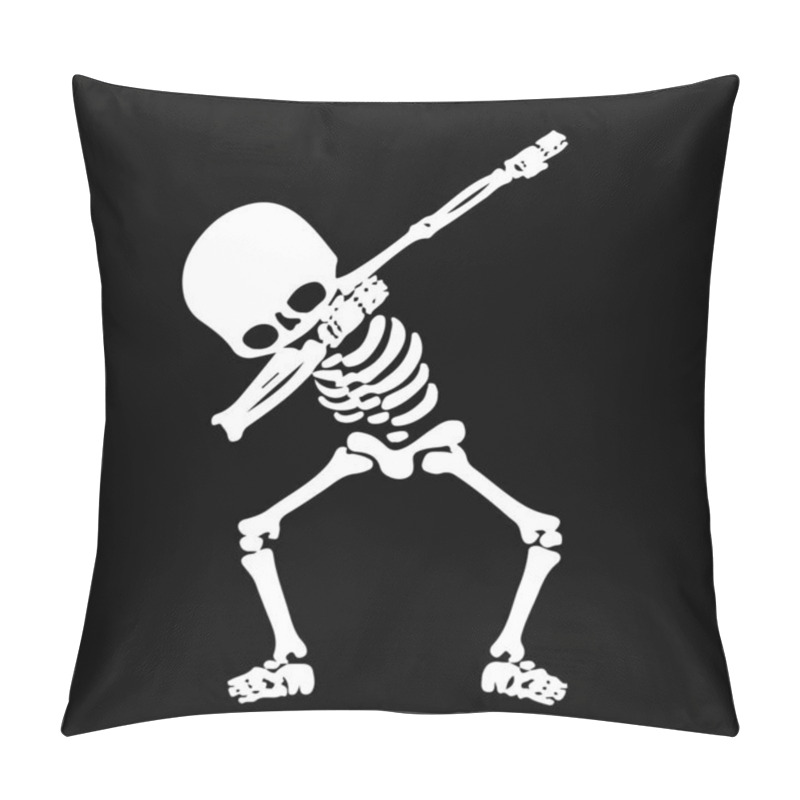 Personality  Skeleton Dabbing, A  Group Of Skeletons Doing Dab Pillow Covers