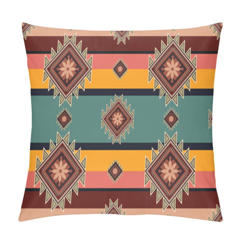 Personality  Navajo Tribal Vector Seamless Pattern. Native American Ornament. Ethnic South Western Decor Style. Boho Geometric Ornament. Vector Seamless Pattern. Mexican Blanket, Rug. Woven Carpet Illustration. Pillow Covers