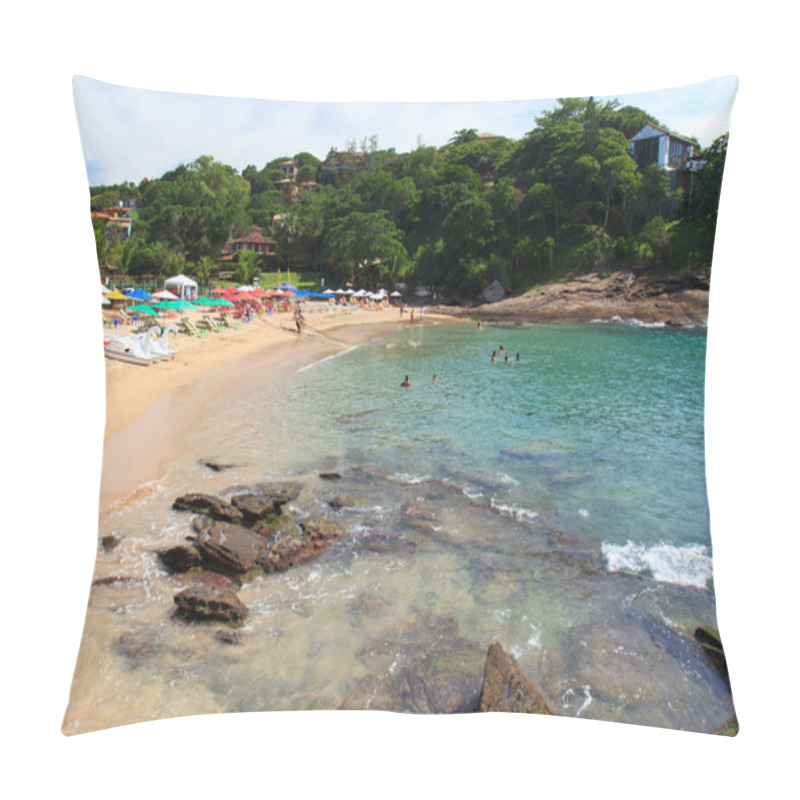 Personality  View Of The Beach Ferradurinha Near Rio De Janeiro, Brazil Pillow Covers