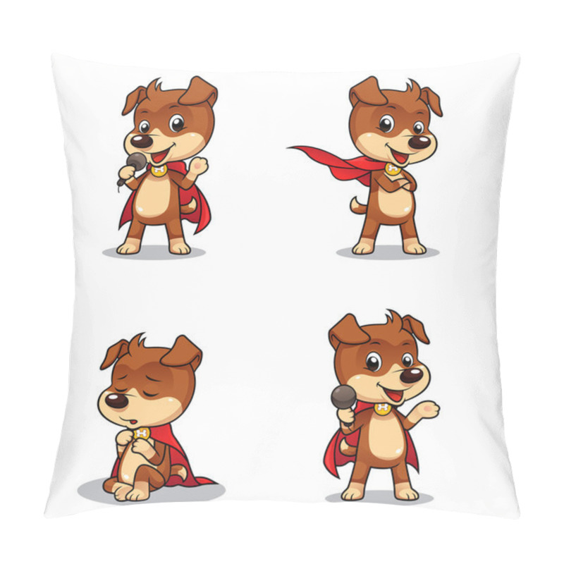 Personality  Superhero Puppy Dog 01 Pillow Covers