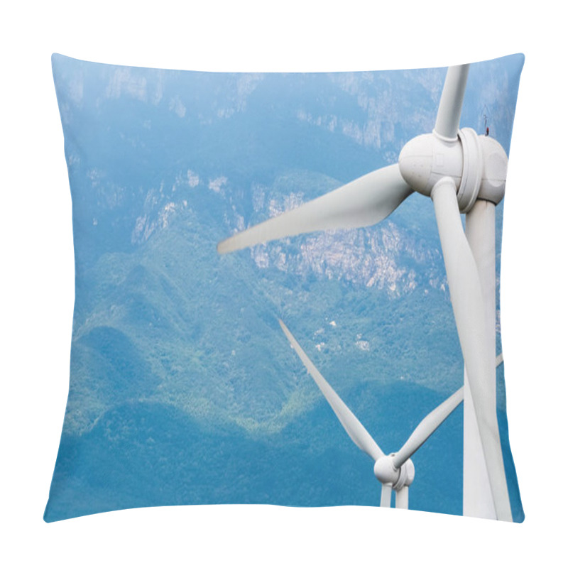 Personality  Wind Turbines Closeup Pillow Covers