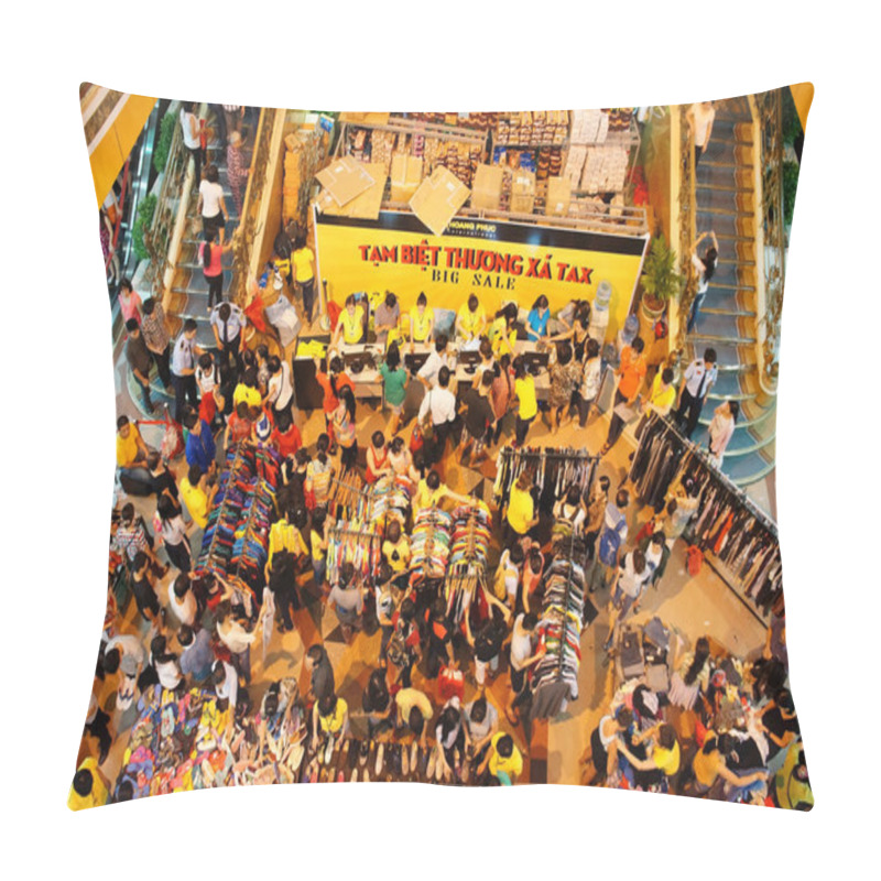 Personality  Crowded Shoping Centre, Sale Off Season Pillow Covers