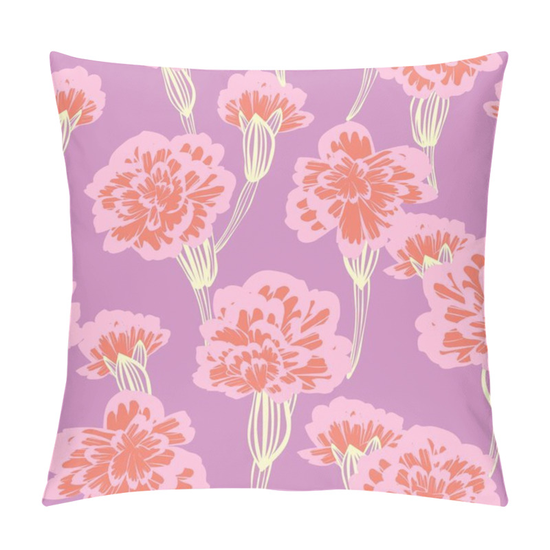 Personality  Colourful Botanical Floral Seamless Pattern Design For Fashion Textiles, Graphics, Backgrounds And Crafts Pillow Covers