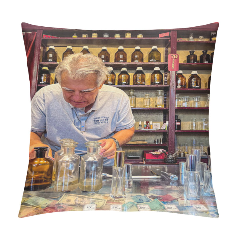 Personality  Serbia, Belgrade - September 14, 2024: Sava Perfume Shop In Belgrade Is A Centuries-old Tradition And Unique Fragrances. It Is Located At 75 Kralja Petra Street. High Quality Photo Pillow Covers