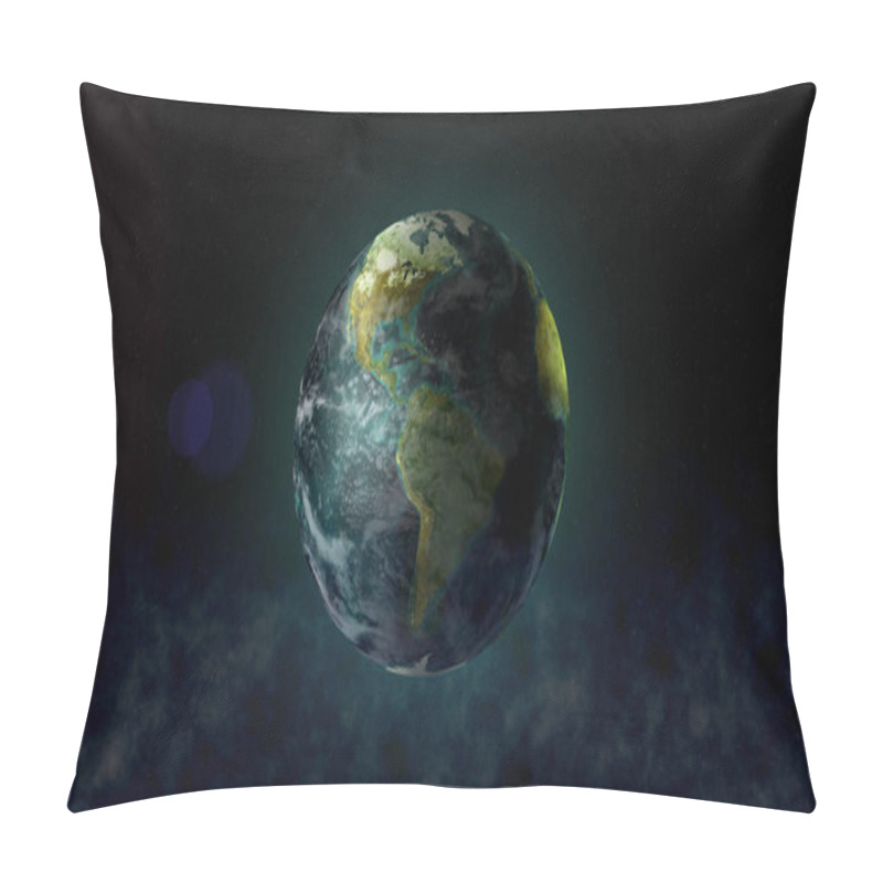 Personality  Planet Earth Against The Background Of Cosmic Stars.  Pillow Covers