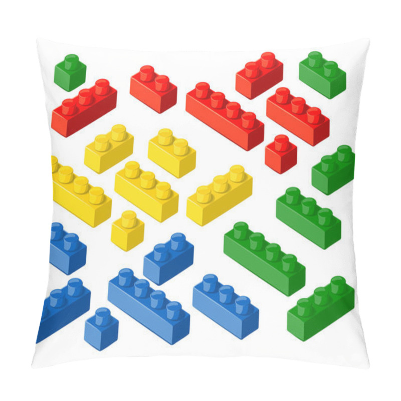 Personality  Plastic Blocks. Pillow Covers