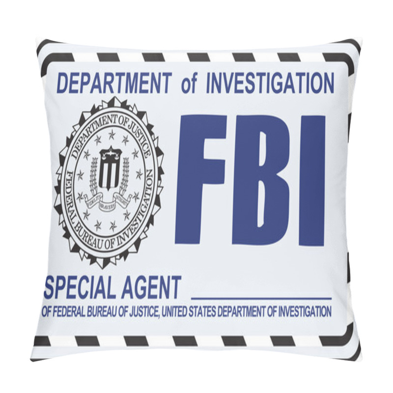 Personality  FBI Special Agent Pillow Covers