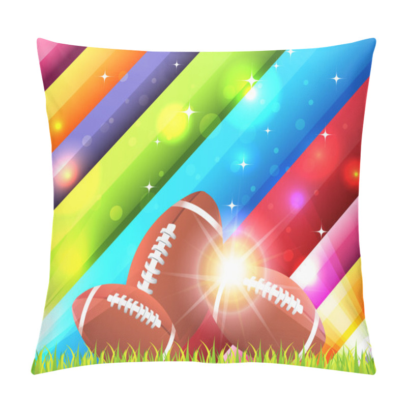 Personality  American Football Theme Vector Design Pillow Covers