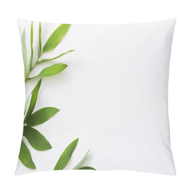 Personality  Plants On White Background Pillow Covers