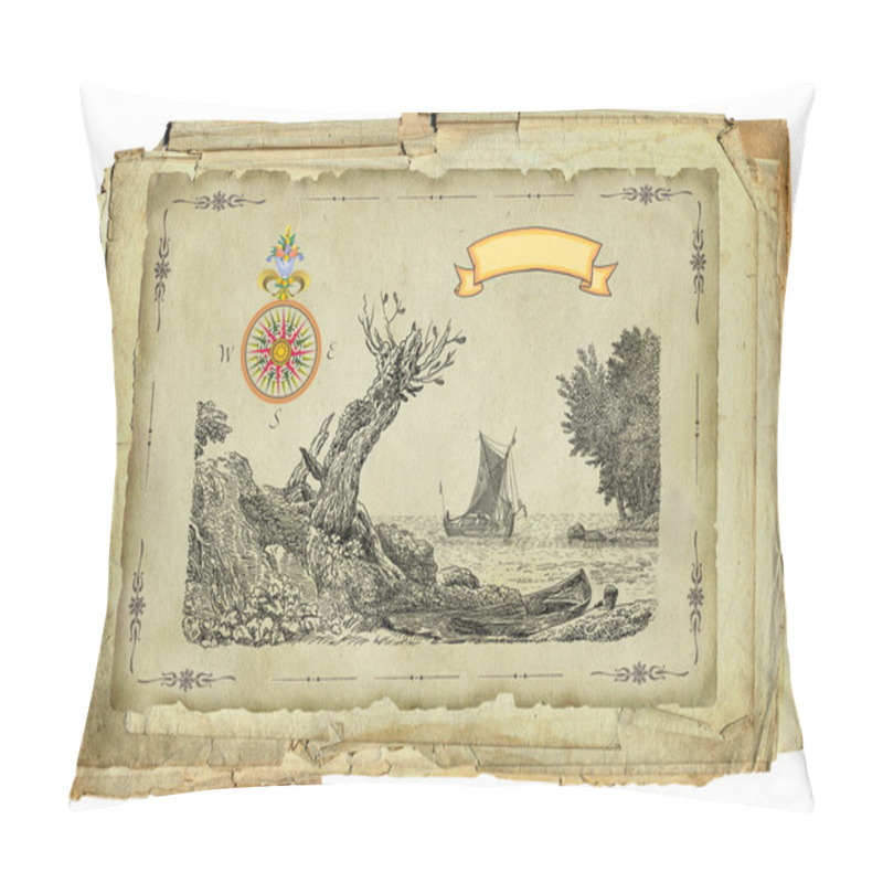 Personality  Old Pirate Map Pillow Covers