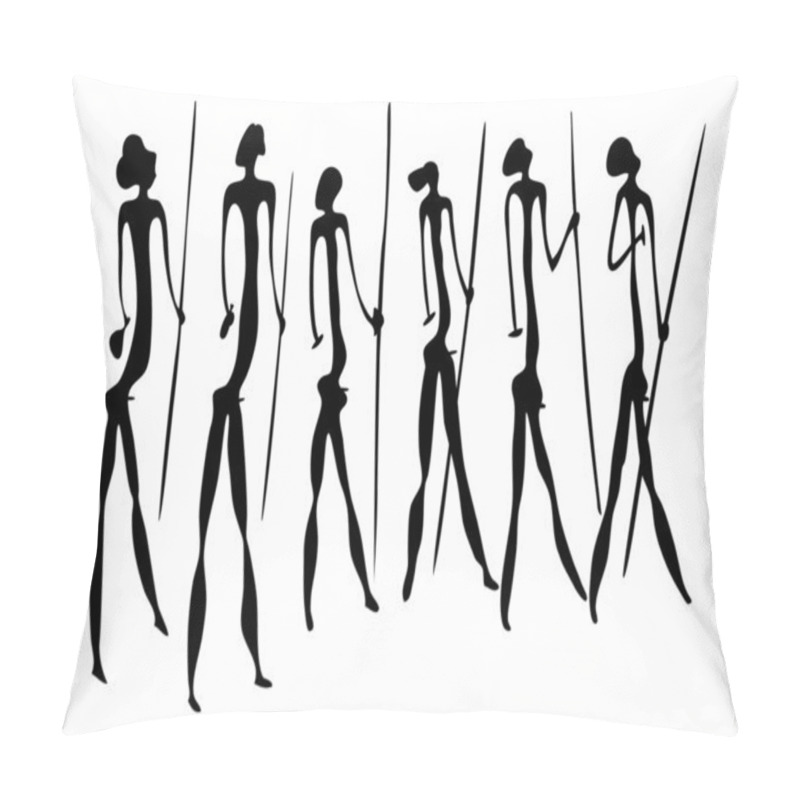 Personality  Warriors - primitive art pillow covers