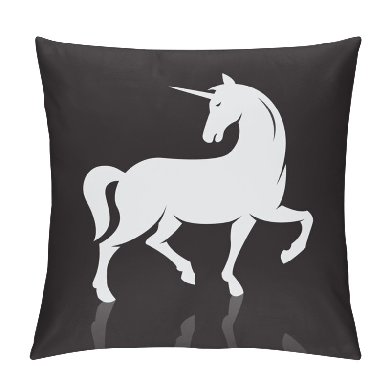 Personality  Vector Image Of An Unicorns Pillow Covers