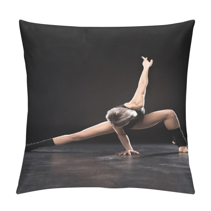 Personality  Young Dancer Posing Pillow Covers