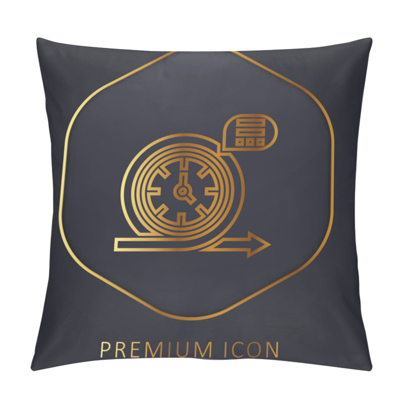 Personality  Agile Golden Line Premium Logo Or Icon Pillow Covers