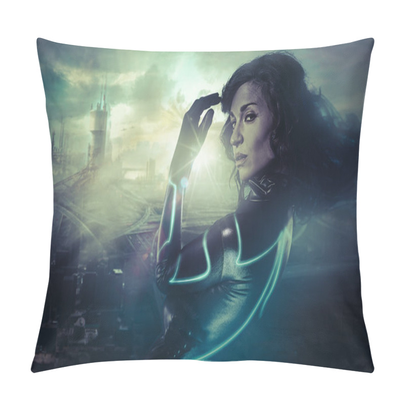 Personality  Future Woman Concept Pillow Covers