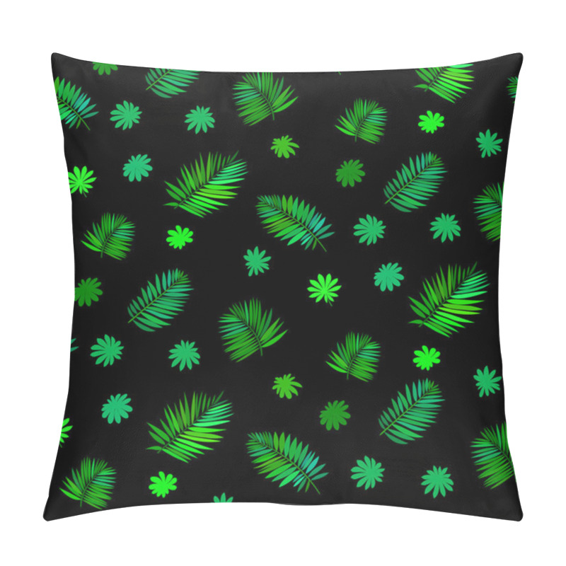 Personality  Pattern With Leafs Inspired By Tropical Nature Pillow Covers