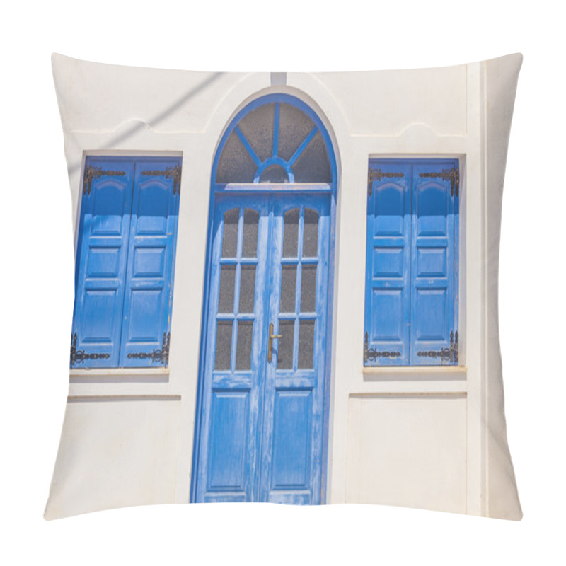 Personality  Greek House Facade Pillow Covers