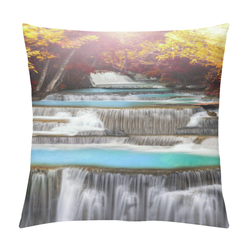 Personality  Level Four Of Huai Mae Kamin Waterfall Pillow Covers