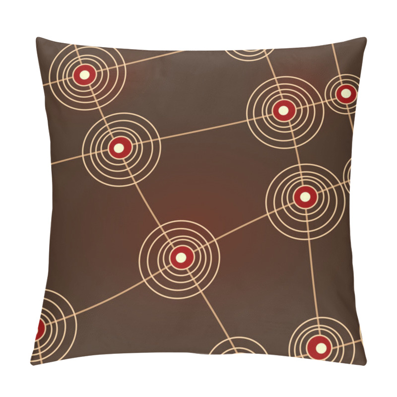 Personality  Seamless Lines And Circles Pattern Pillow Covers