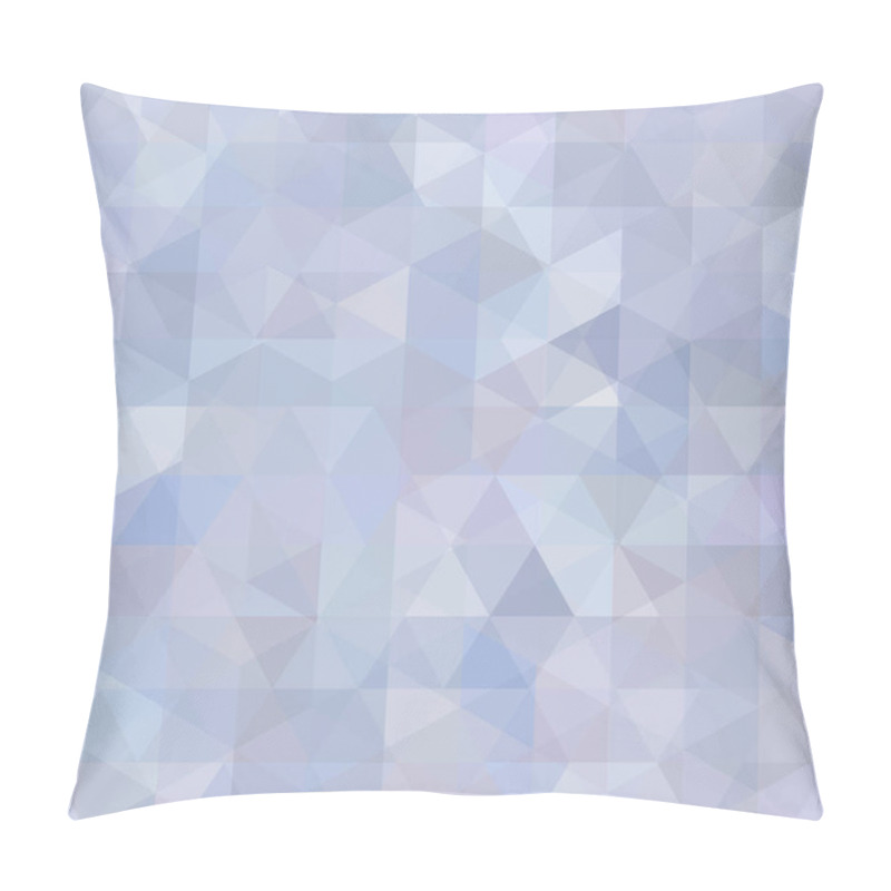 Personality  Background Of Pastel Blue, Gray Geometric Shapes. Abstract Triangle Geometrical Background. Mosaic Pattern. Vector EPS 10. Vector Illustration Pillow Covers