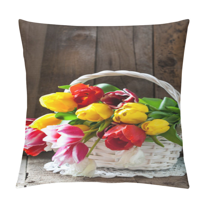 Personality  Tulip Flowers Pillow Covers