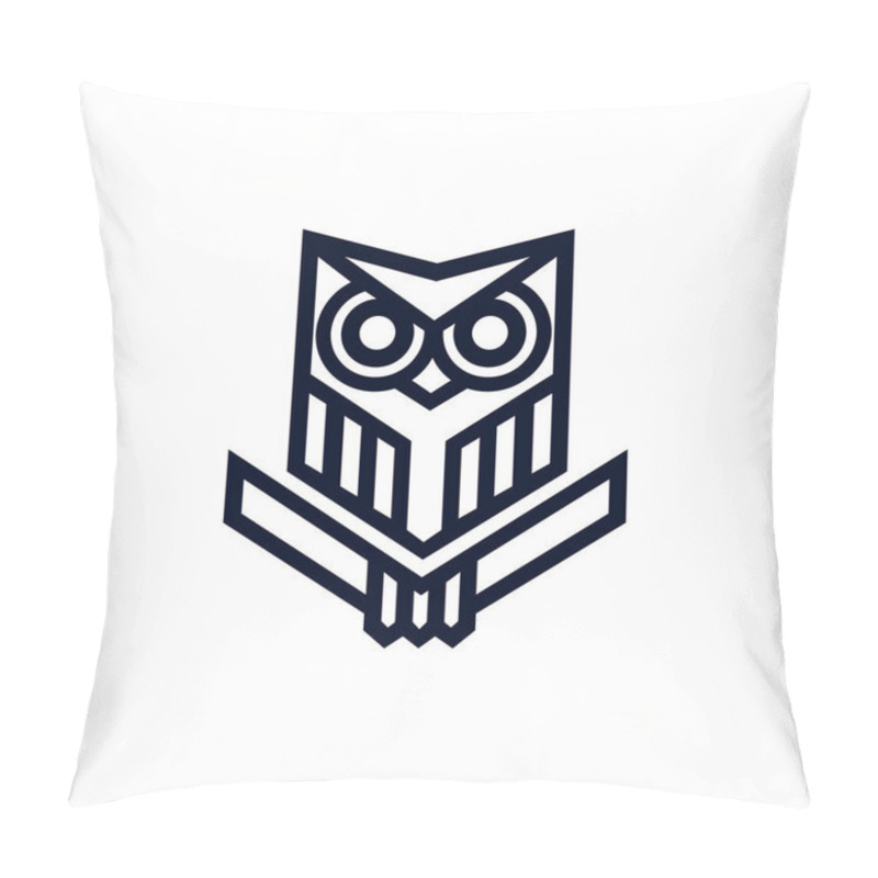 Personality  Owl Logo Icon Wing Creative Modern Design Pillow Covers