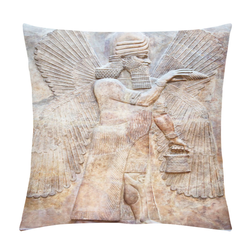 Personality  Ancient Sumerian Stone Carving Pillow Covers