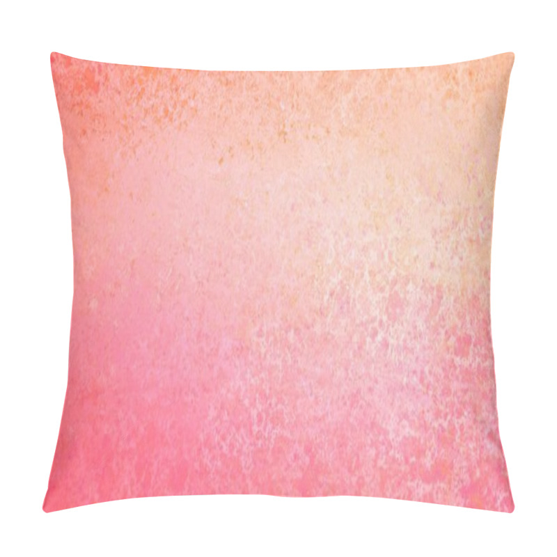 Personality  Orange And Pink Background With Texture And Grunge, Salmon Or Coral Peach Colors And White Textured Center Pillow Covers