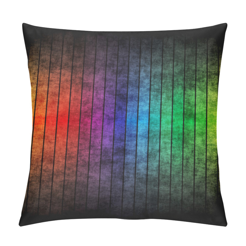 Personality  Rainbow Grunge Layout Pillow Covers