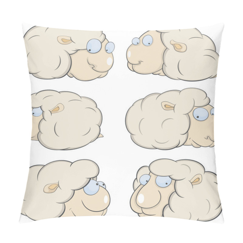 Personality  Sheep Clouds Cartoon Pillow Covers