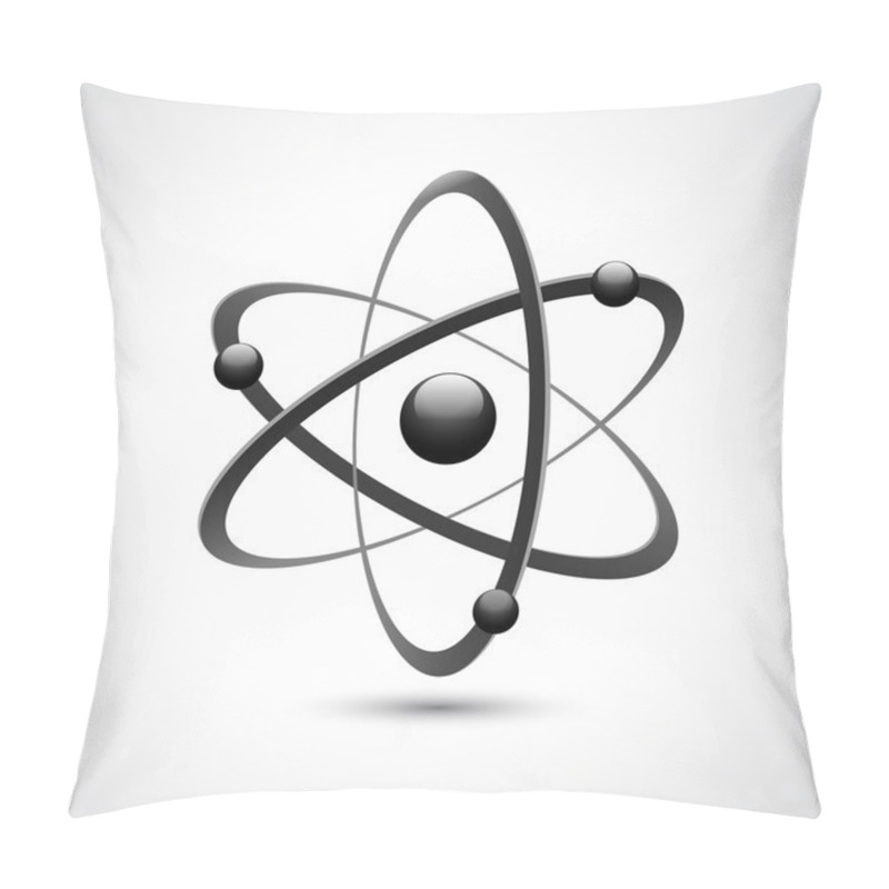 Personality  Atom Logo Symbol 3d Pillow Covers