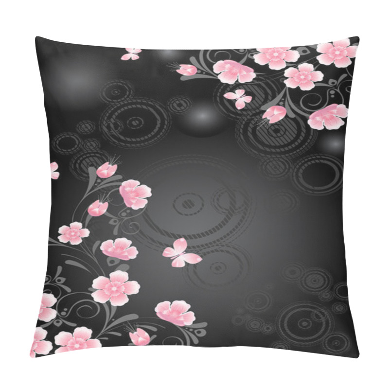 Personality  Pink Sakura Floral Branch Pillow Covers