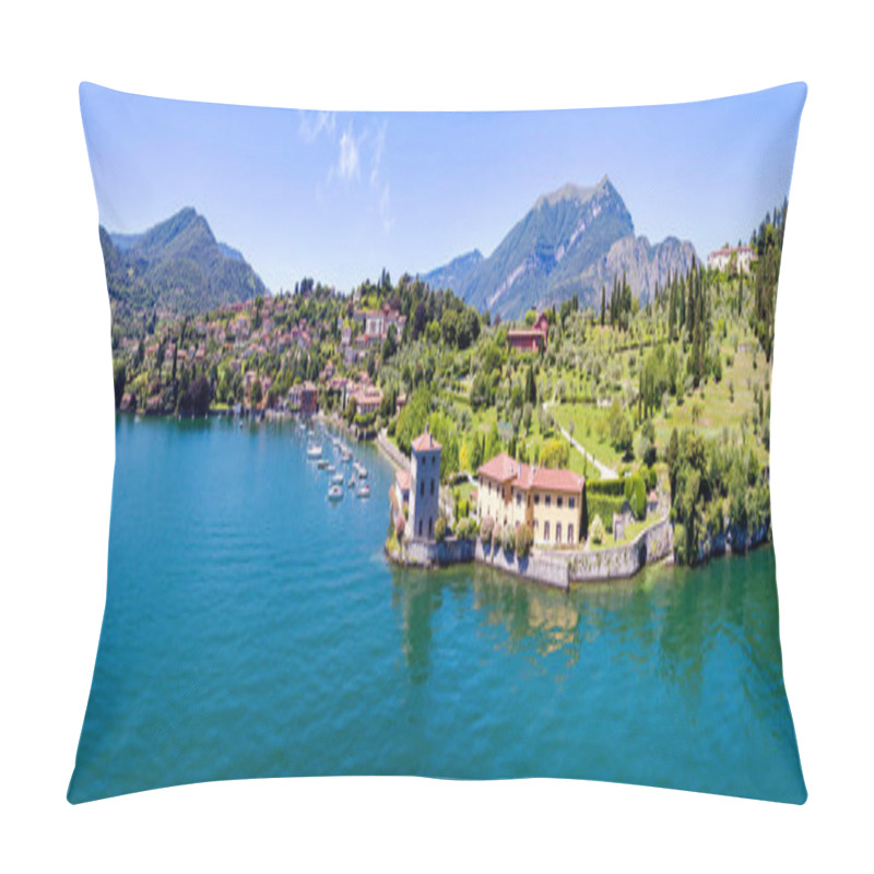 Personality  Bellagio - Pescallo - Lake Como (IT) - Park And Villa Serbelloni - Aerial View Pillow Covers