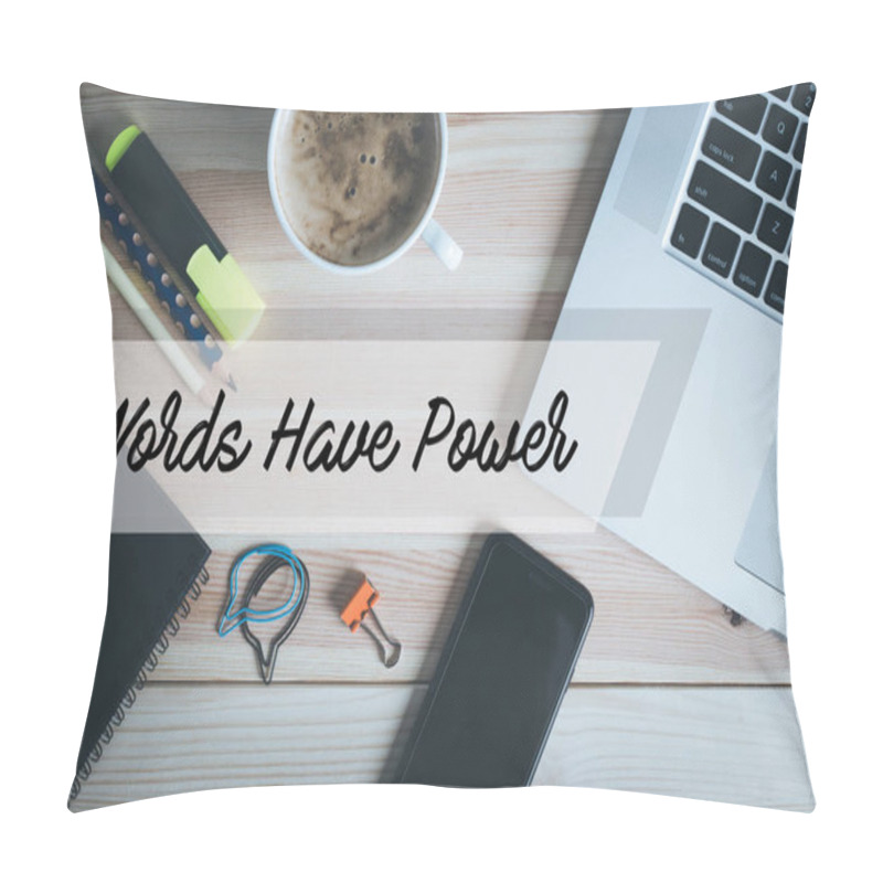 Personality  Office Table And Lettering Pillow Covers