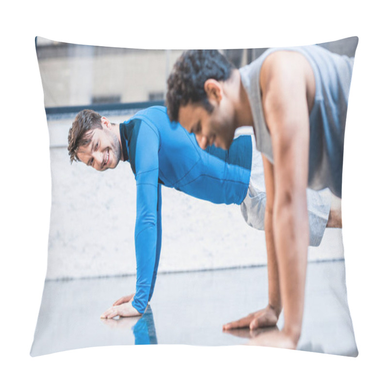 Personality  Men Doing Push-up Pillow Covers