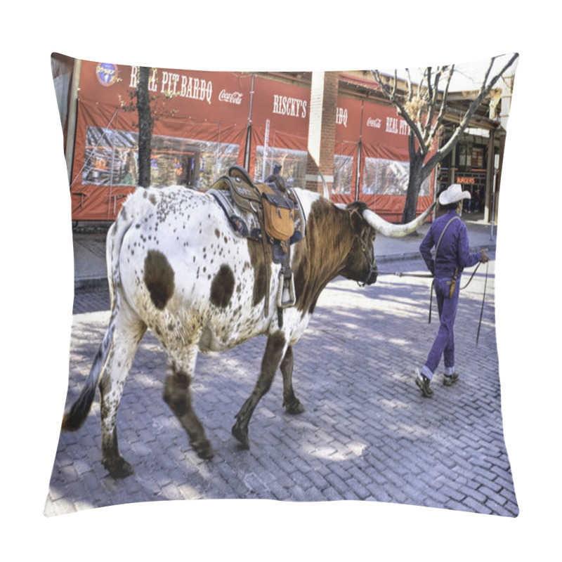 Personality  Fort Worth Stockyards . Pillow Covers