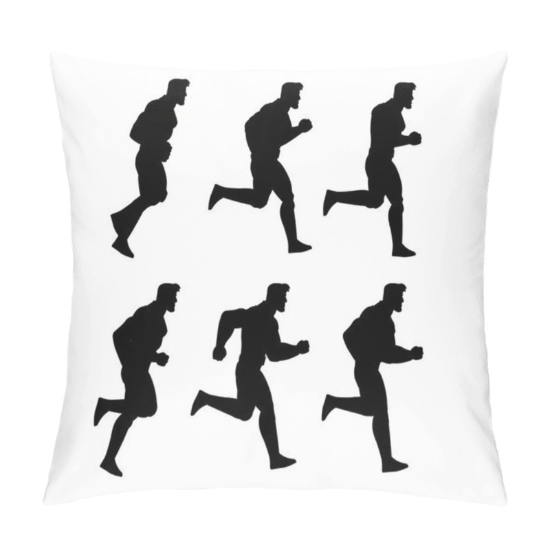 Personality  Running Man Silhouette Animation Sprite Pillow Covers