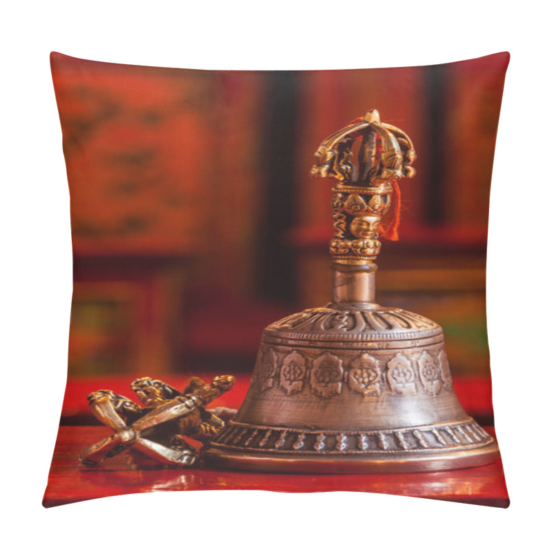 Personality  Tibetan Buddhist Still Life - Vajra And Bell Pillow Covers