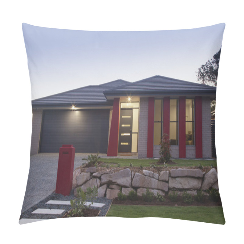 Personality  Suburban House Front Pillow Covers