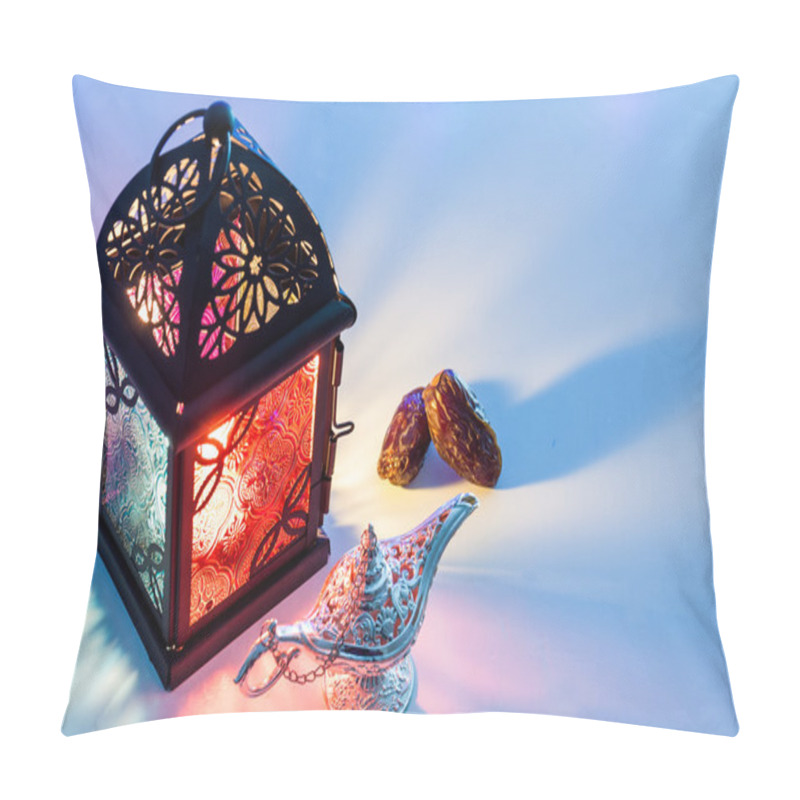 Personality  Date Fruits Aladdins Lamp And Arabic Lantern. Pillow Covers