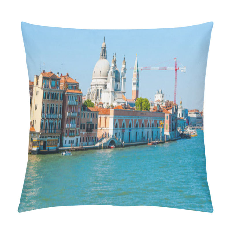 Personality  Venice Italy - May 10 2011; Skyline From Grand Canal With Landmark Iconic Buildings. Pillow Covers