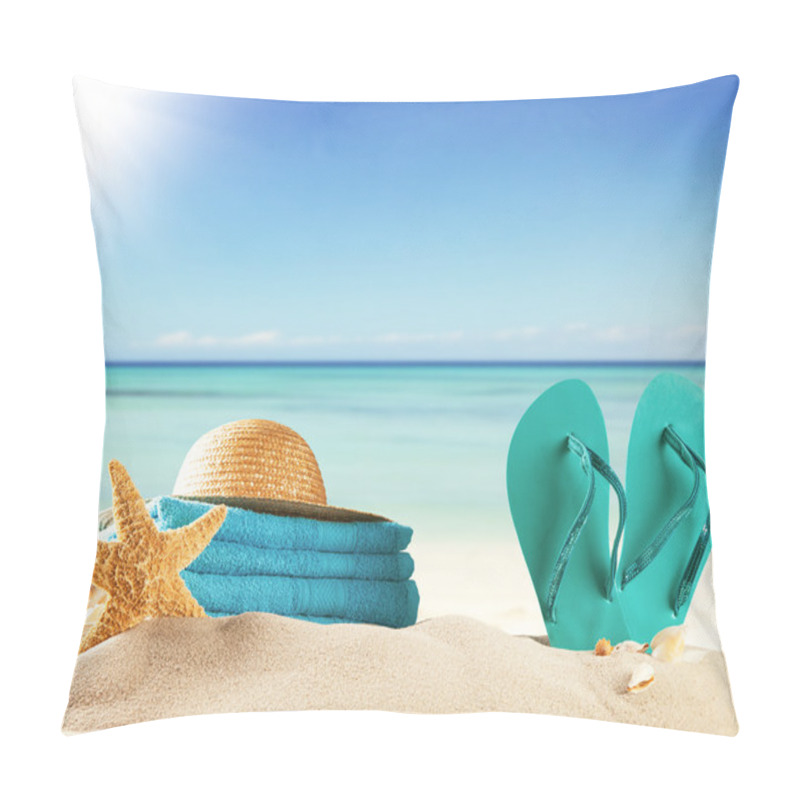 Personality  Summer Sandy Beach Pillow Covers