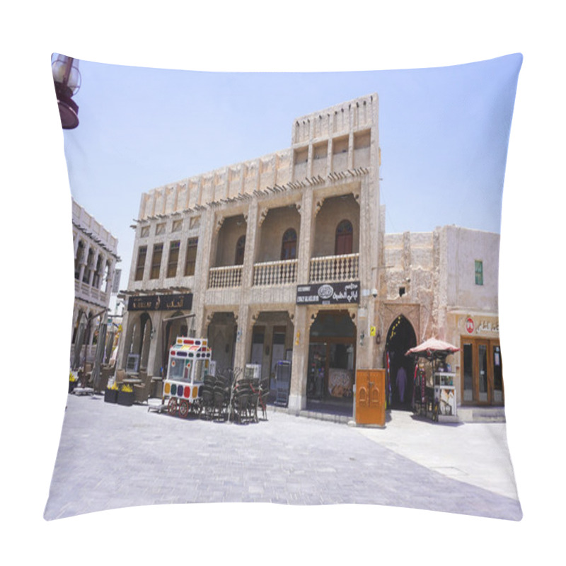 Personality  Market Place In Doha, Qatar Pillow Covers