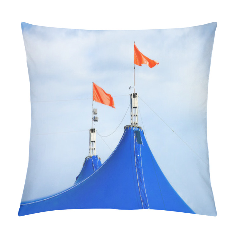 Personality  Red Flags On Top Of Circus Tent Pillow Covers