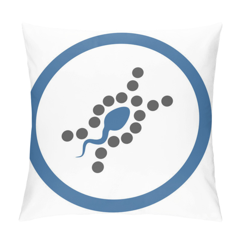 Personality  DNA Replication Circled Vector Icon Pillow Covers