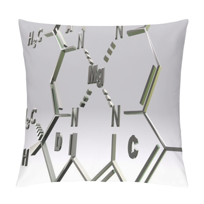 Personality  Chlorophyll D Molecular Structure Formula Pillow Covers