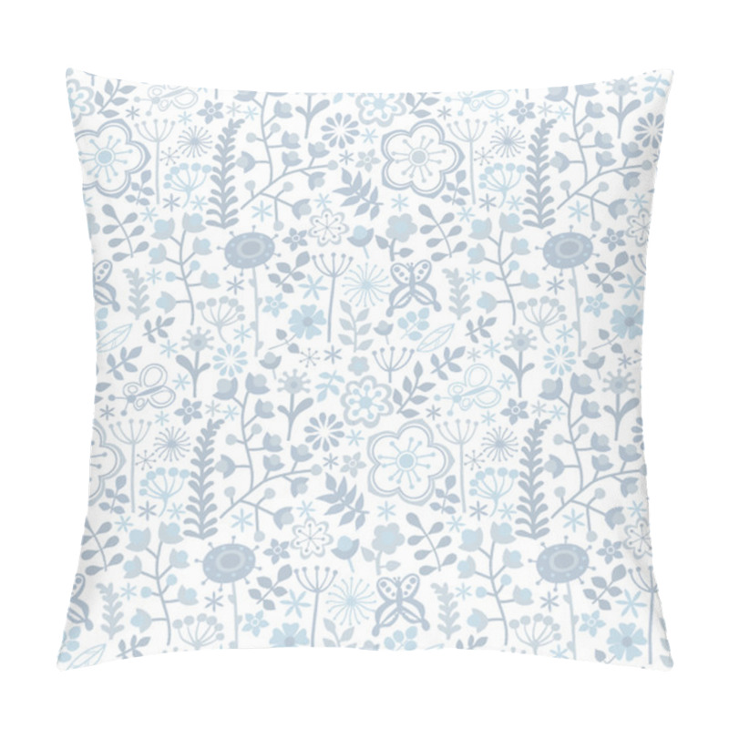 Personality  Floral Seamless Pattern, Endless Texture With Bright Cartoon Flo Pillow Covers